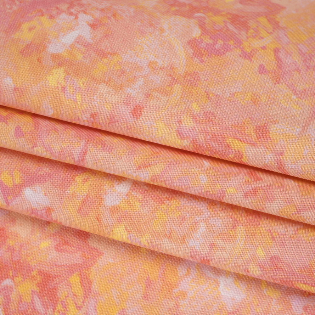 Printed Quilting Cotton by Deborah Edwards for Northcott Studio - Peach Melba Painterly Abstract - Chroma Collection - Joann Fabrics