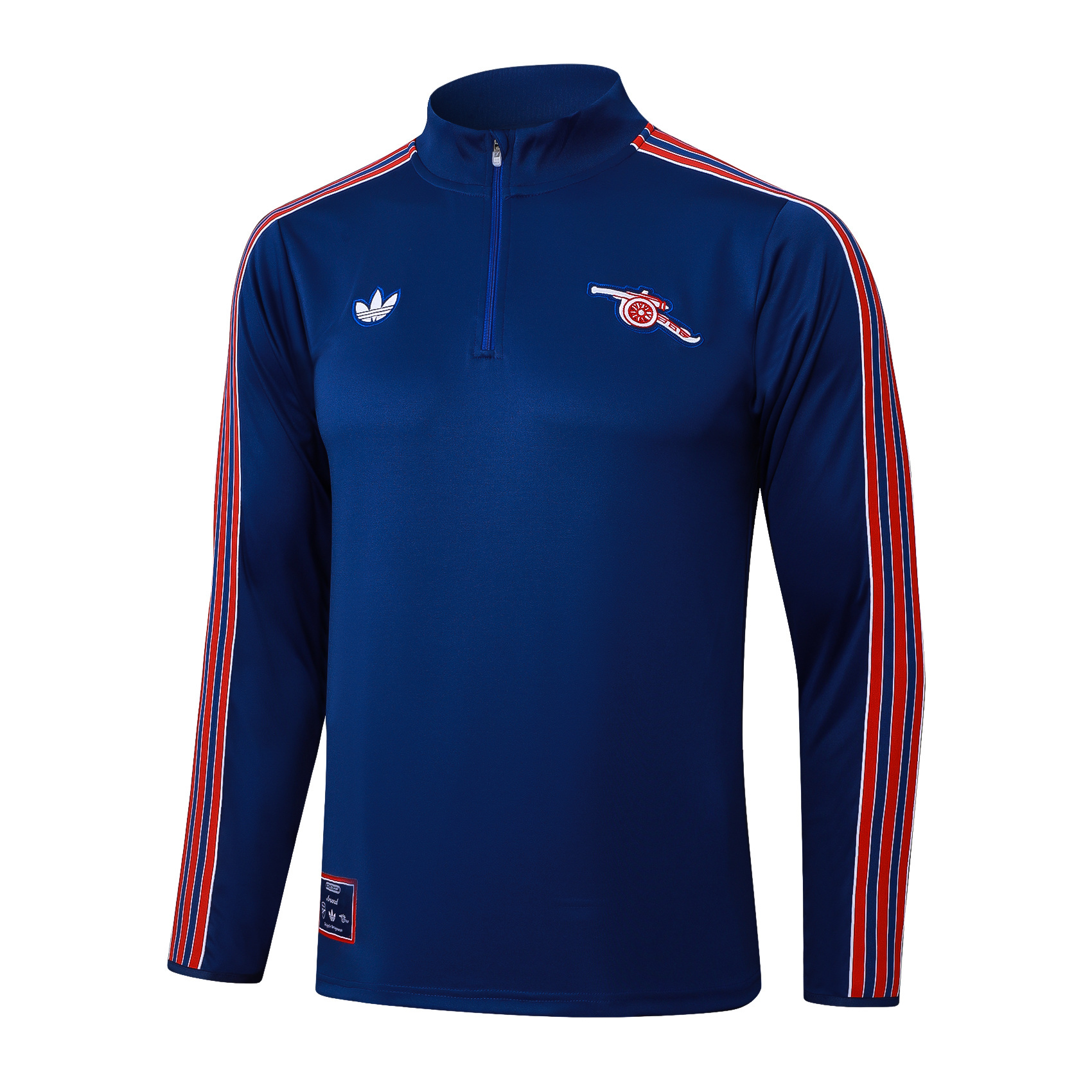 2025/2026 Arsenal Half-Pull Training Suit Retro Blue Edition Football Shirt 1:1 Thai Quality Set 01