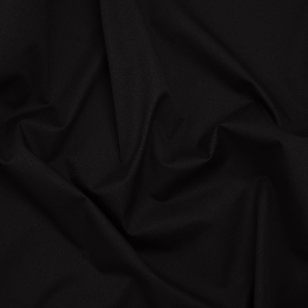 Stretch Cotton and Viscose Twill by Theory - Black - Designer Deadstock - Joann Fabrics