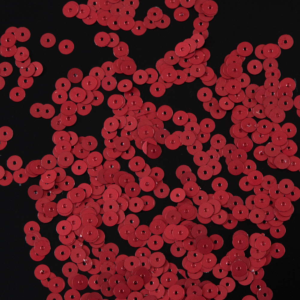 Bag of Red Dull-Bright Loose Sequins - 5mm - Joann Fabrics
