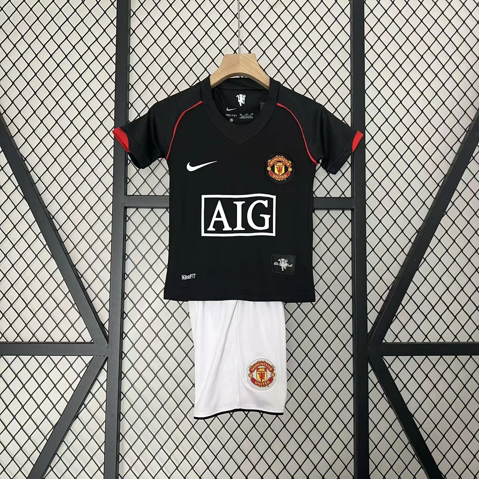 2007/2008 Retro Manchester United  Third Away Football Shirt 1:1 Thai Quality Kids Size
