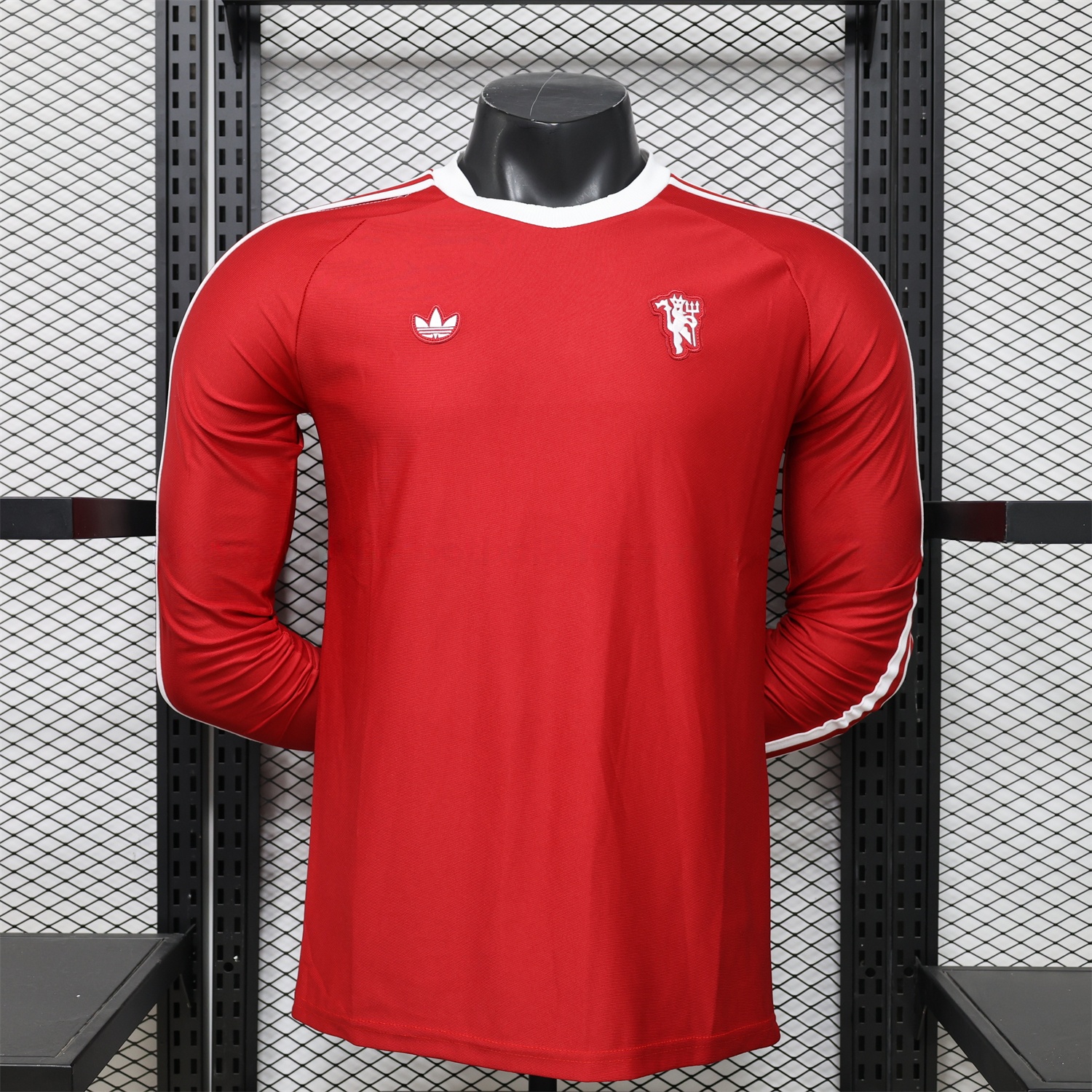 Manchester United 26-27 Red Casual Long Sleeves Jersey - Player Version - UnitedFutballJersey