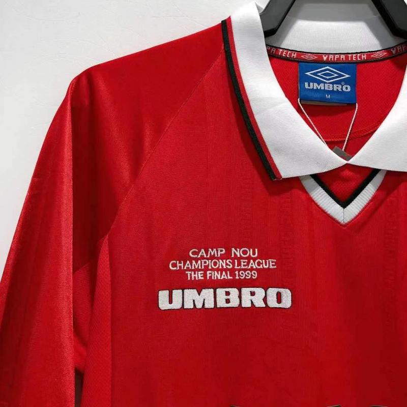 1999/2000 Retro Manchester United Home Football Shirt 1:1 Thai Quality