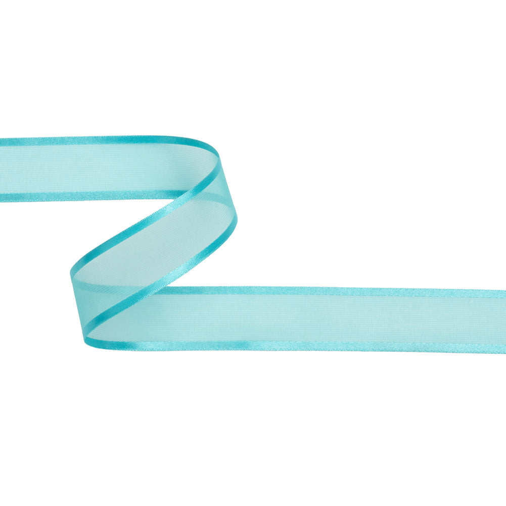 Sheer Ribbon with Double Faced Satin Edges - 1