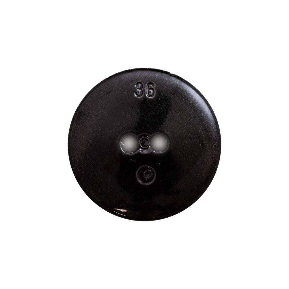 Italian Black Gravel 2-Hole Button - 36L/23mm - Joann Fabrics