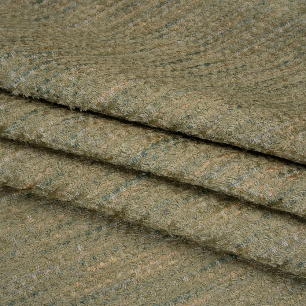 Recycled Olefin and Acrylic Upholstery Boucle and Chenille Tweed - Herb Stripes - Virginia Collection - Joann Fabrics