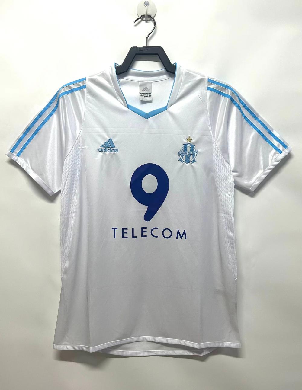 2002-2003 Retro Olympique de Marseille Home Football Jersey 1:1 Thai Quality