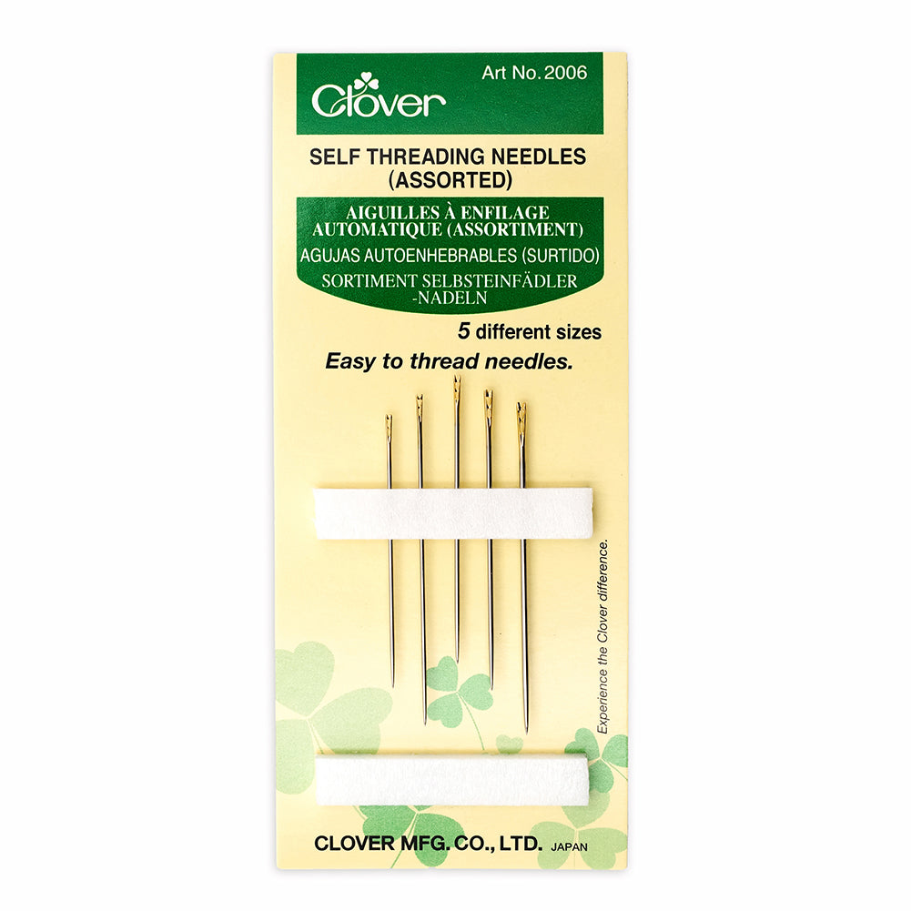 Clover Self Threading Hand Sewing Needles - Assorted Sizes - 5 ct - Joann Fabrics