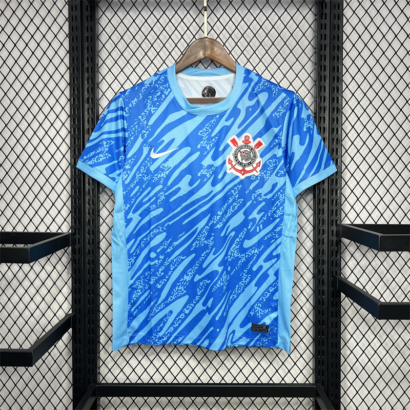 2024/2025 Corinthians Goalkeeper Blue Jersey 1:1 Thai Quality