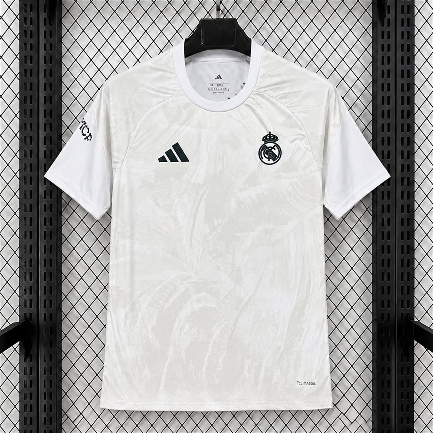 Real Madrid 26-27 White With Light Beige Pre-Match Jersey - Fans Version - UnitedFutballJersey