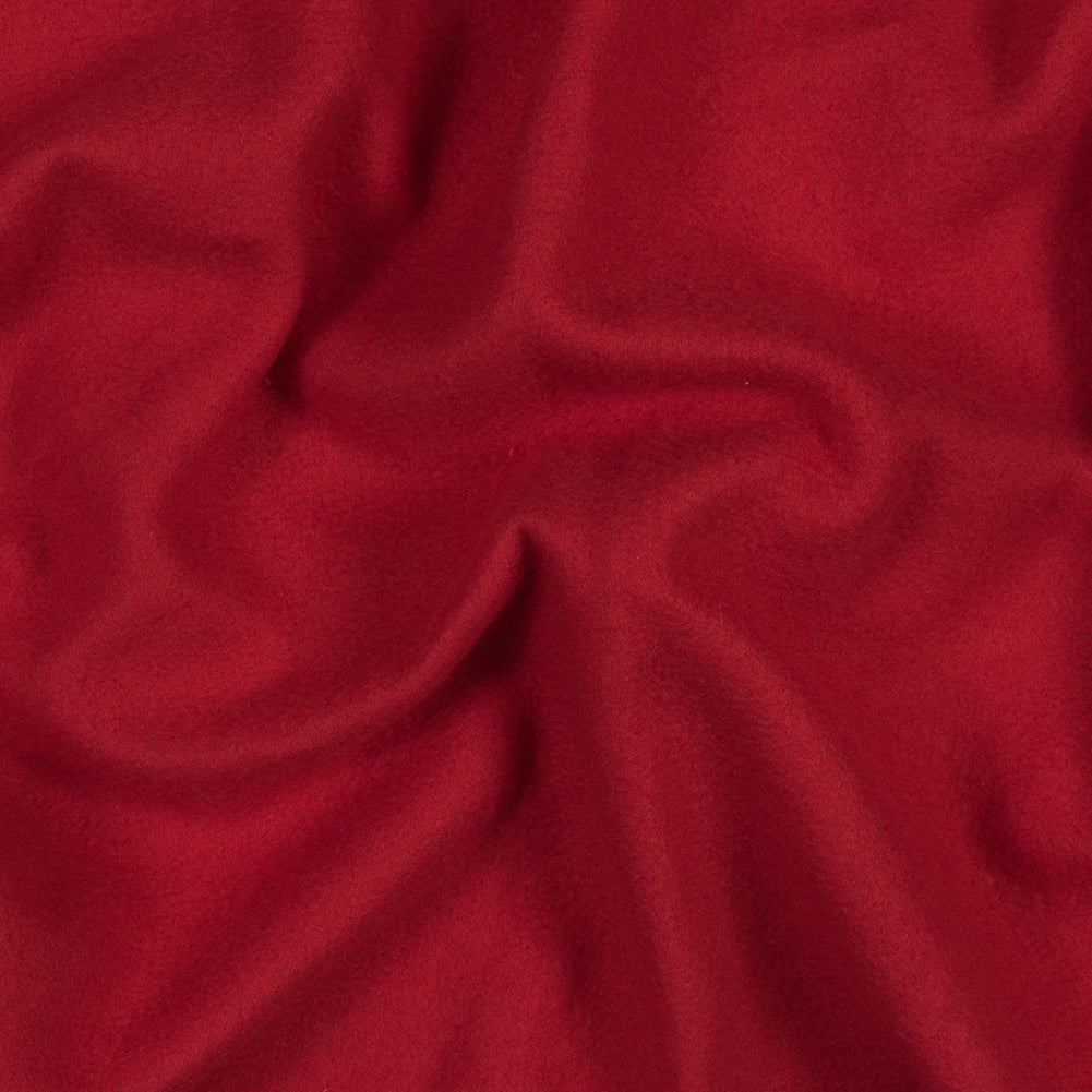 Cotton and Polyester Brushed Fleece - Rich Red - Joann Fabrics