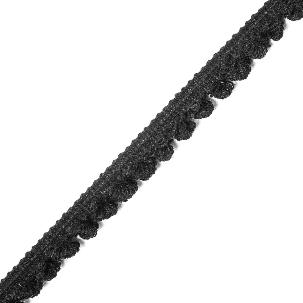 Large Black Pom Pom Trim - 0.75
