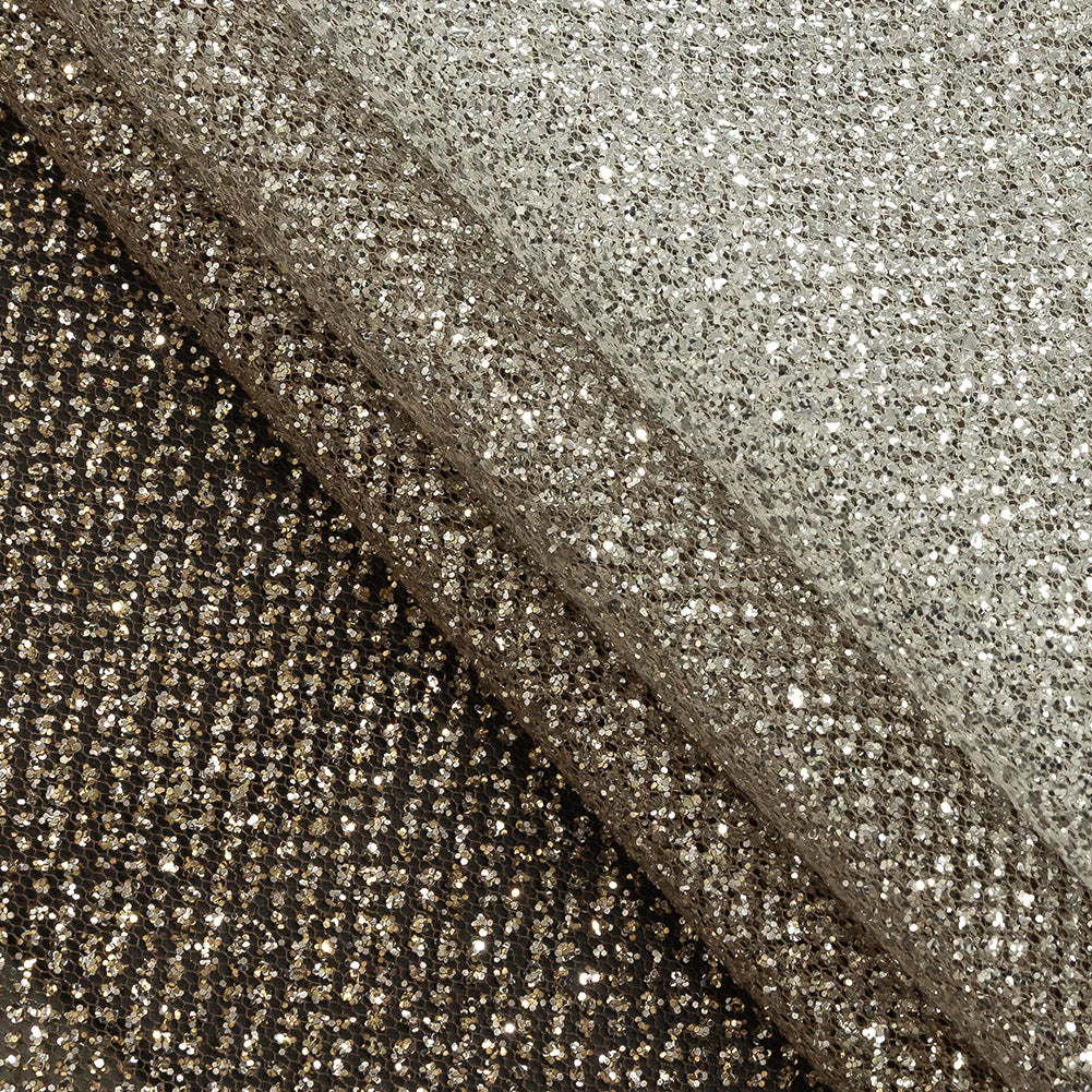 Ombre Tulle with Metallic Platinum Glitter - Light Copper and White - Starlet Collection - Joann Fabrics
