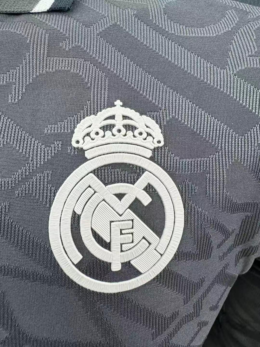 2024/2025 Player Version Real Madrid Third Away Long Sleeve Jersey 1:1 Thai Quality