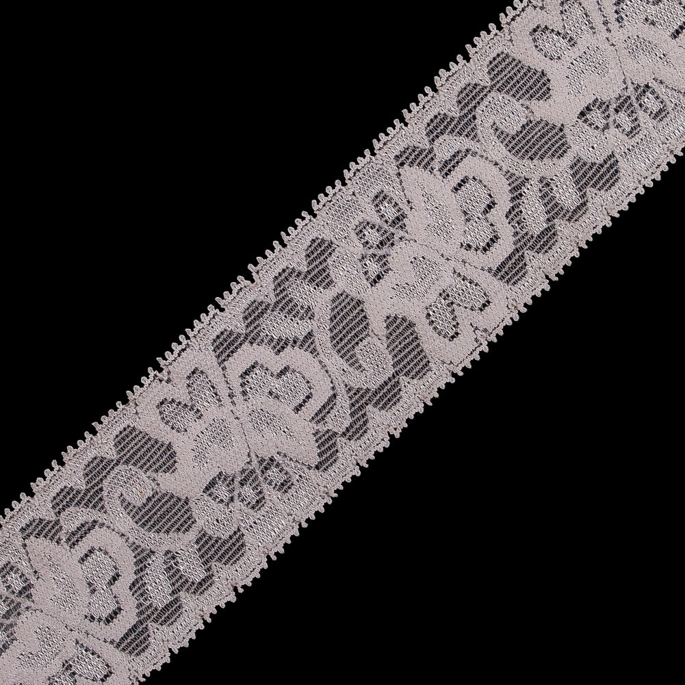 Peach Stretch Lace Trim - 2.625