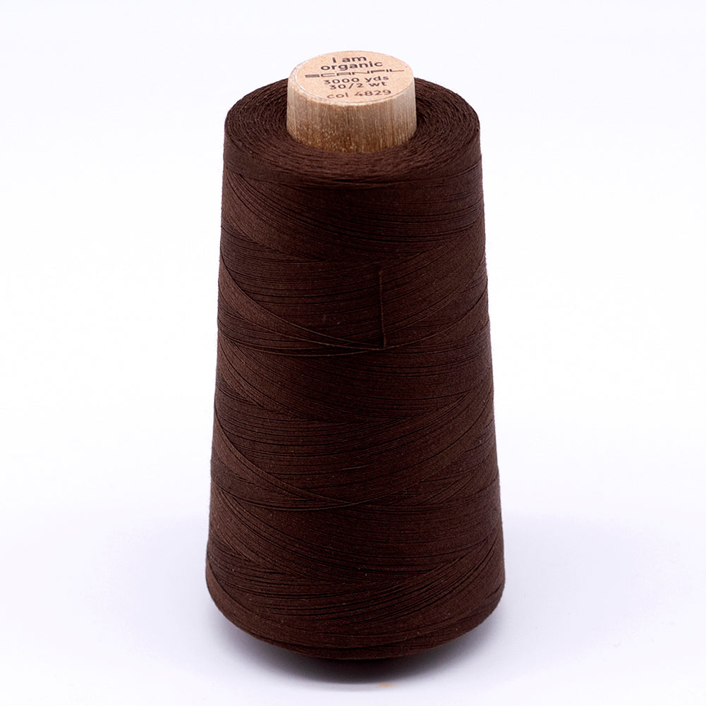 SCANFIL® 30wt Organic Pima Cotton Thread 3000 yd Cone - 4829 Cocoa Brown - Joann Fabrics