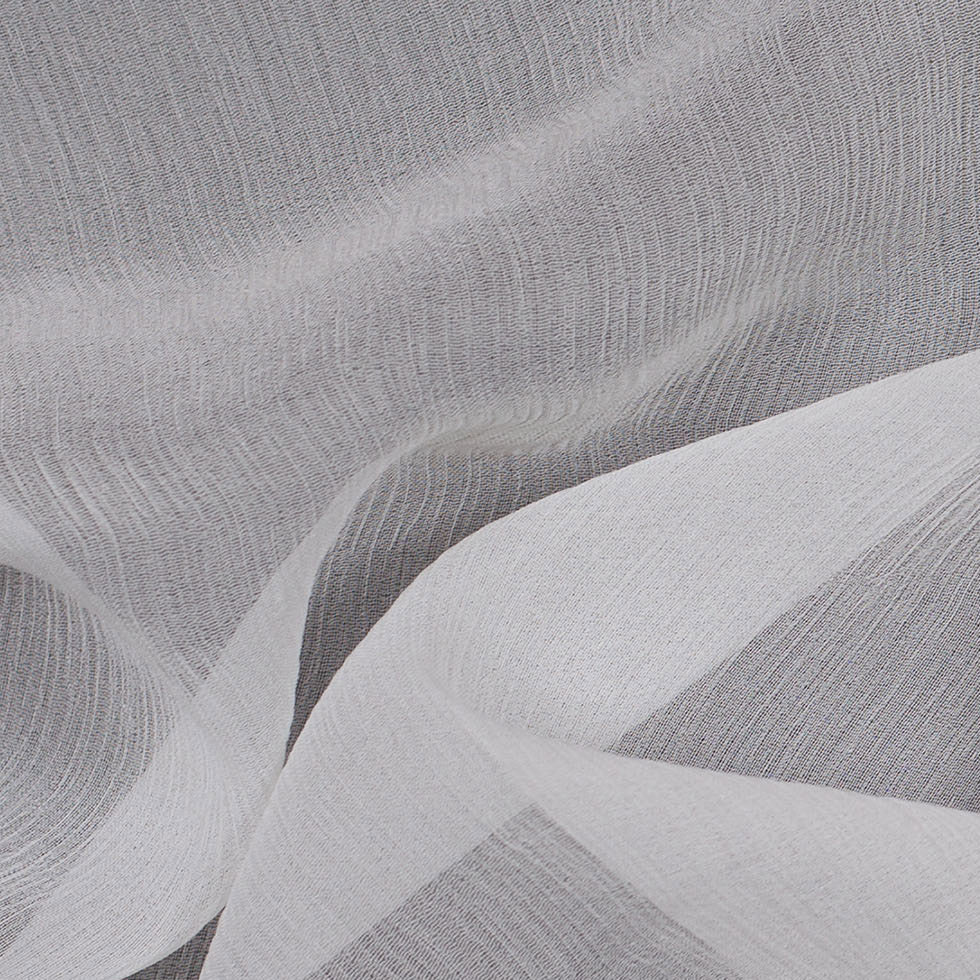 Oscar de la Renta White Crinkle Silk Chiffon - Joann Fabrics
