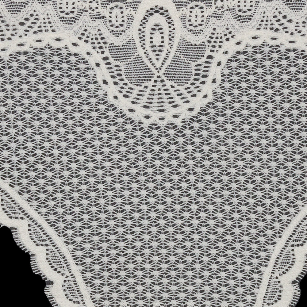 Ivory Stretch Lace Panty Trim Panel - 10.25