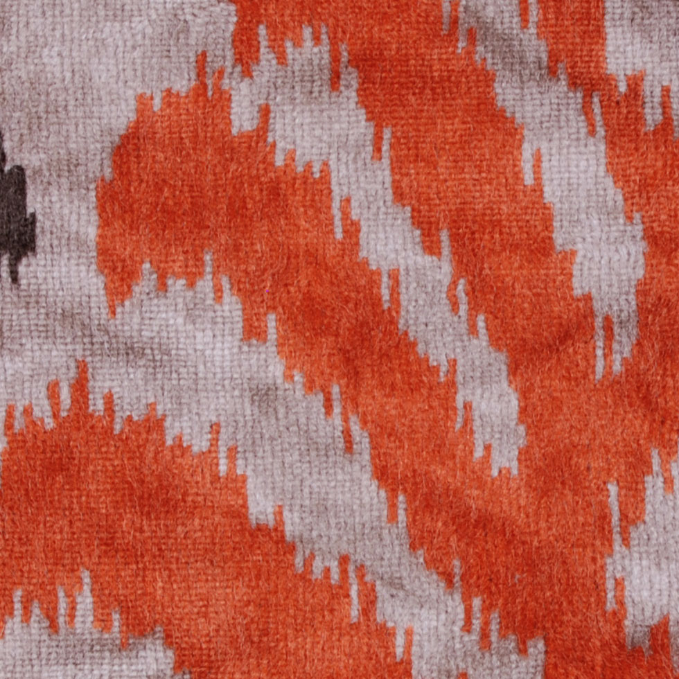 Orange Ikat Velvet - Joann Fabrics