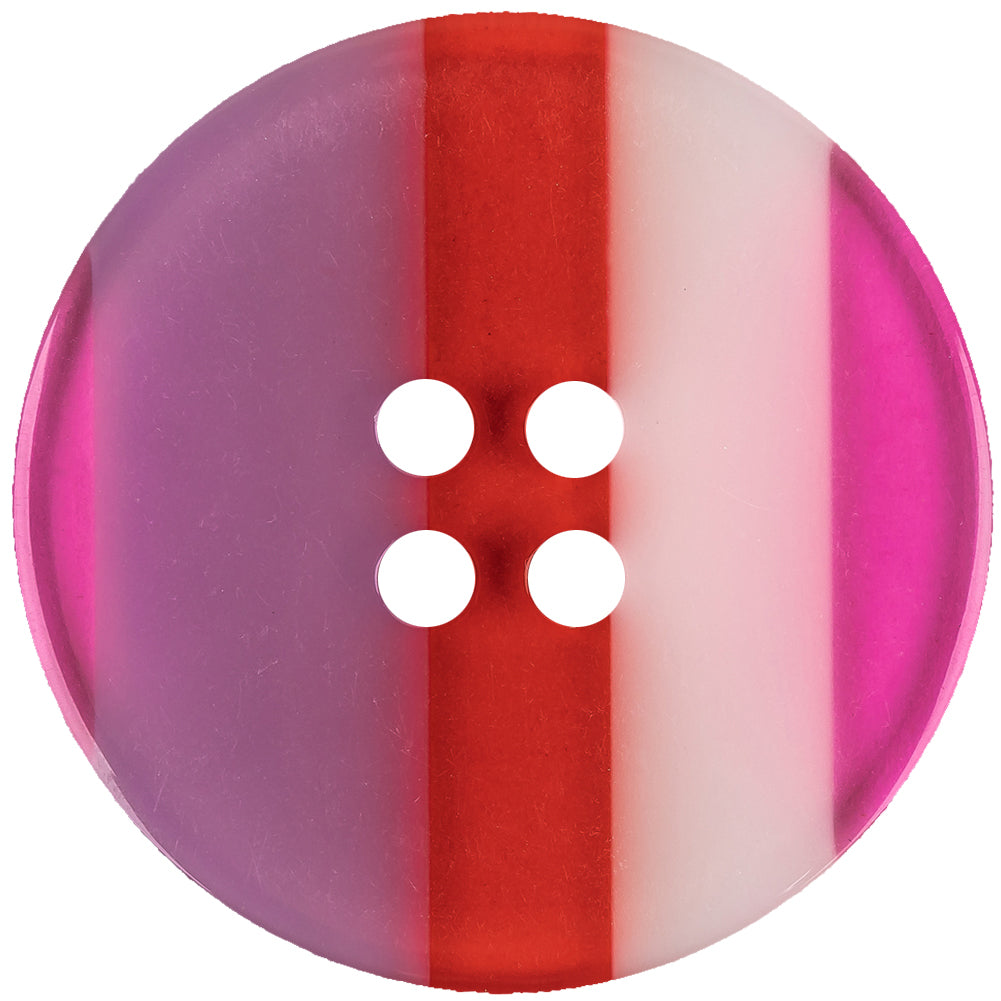 Berry Stripes Smooth Top 4-Hole Plastic Button - 70L/44.5mm - Joann Fabrics