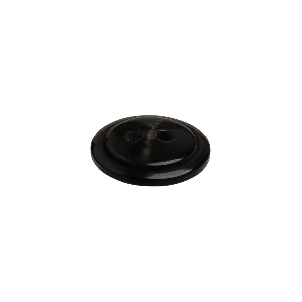 Plastic 2-Hole Button - 24L/15mm - Dark Brown Low Convex - Joann Fabrics