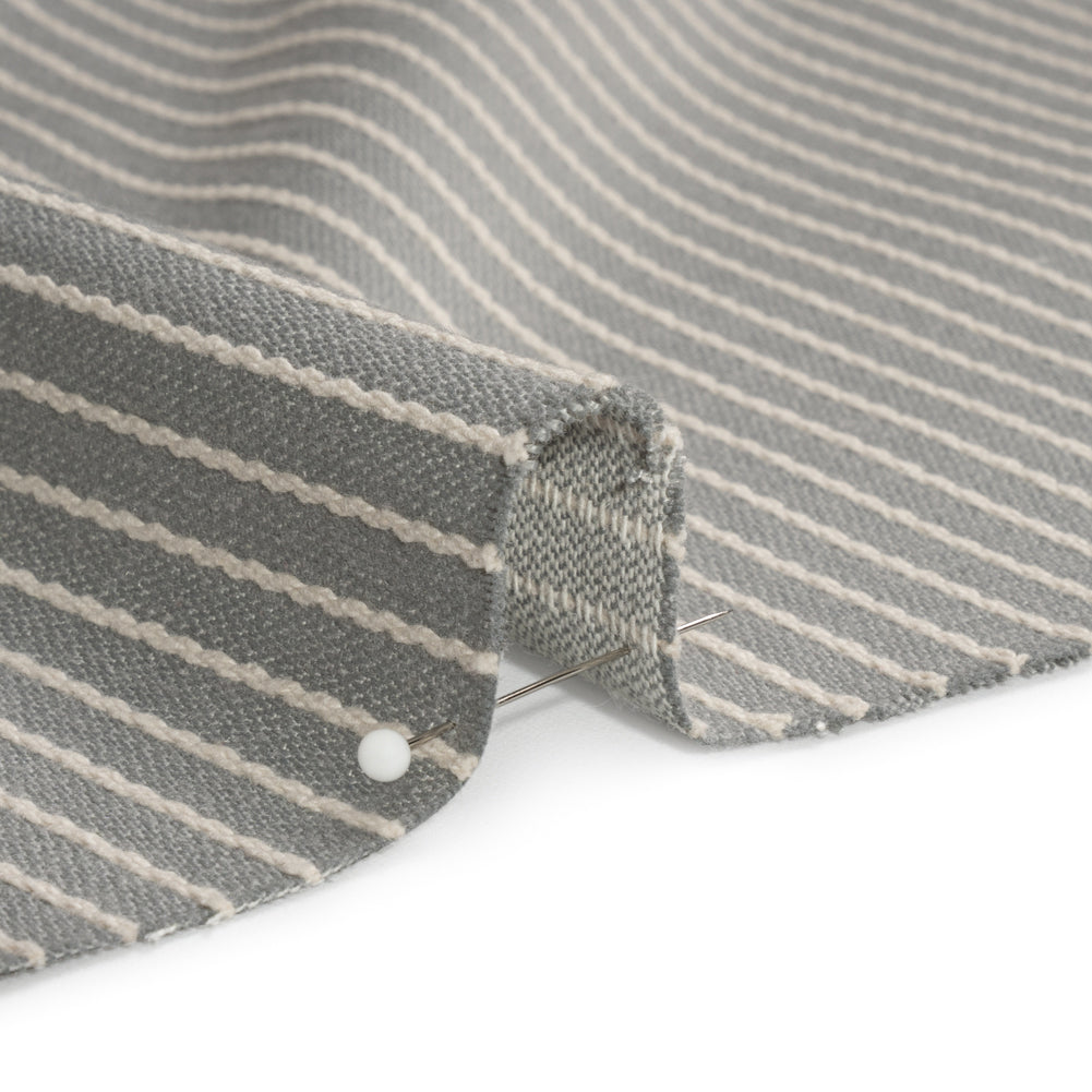 Cotton and Polyester Woven - Pebble Tactile Chalk Stripes - British Imported - Joann Fabrics