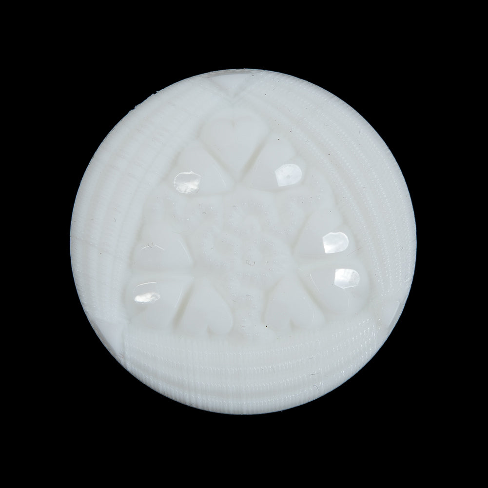 White Etched Shank Back Button - 44L/28mm - Joann Fabrics
