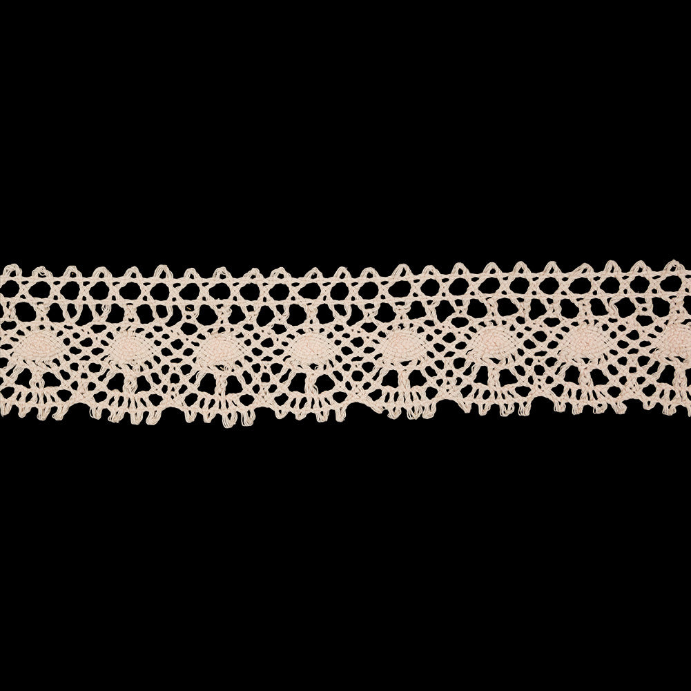 Pale Peach Scalloped Classic Crochet Lace Trim - 2