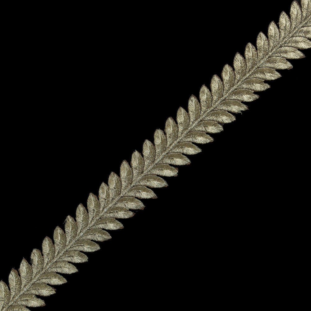 Metallic Gold Iron-on Leaf Trim - 1.25