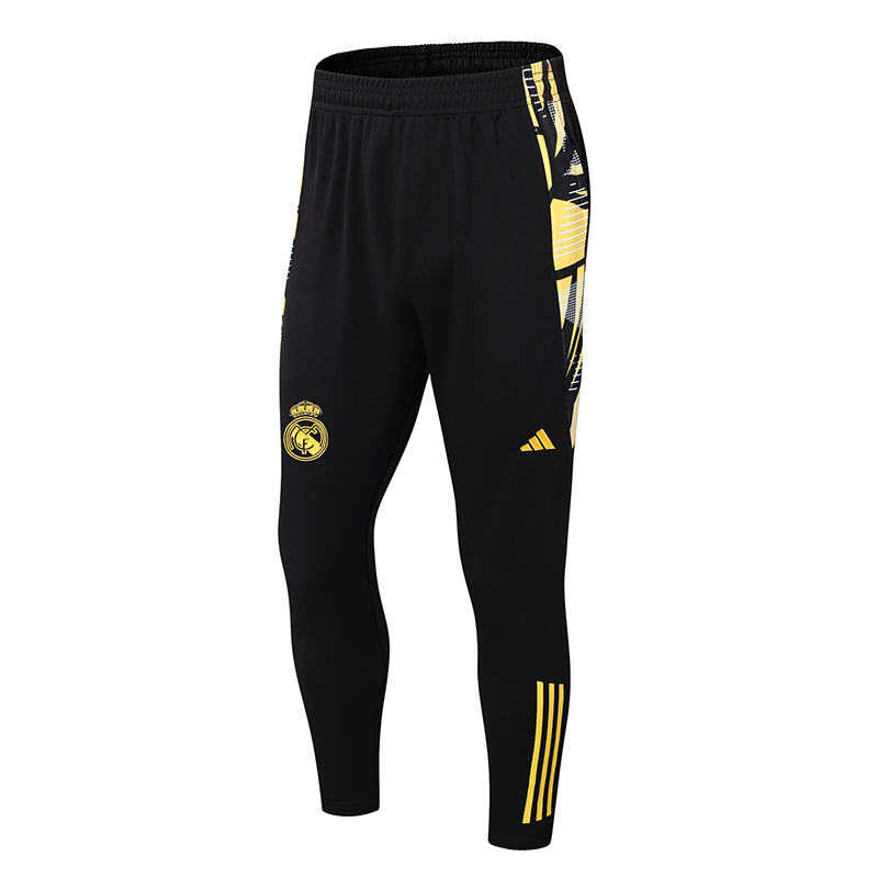 2024/2025 Real Madrid Black Half-Pull Training Suit Football Shirt 1:1 Thai Quality Set