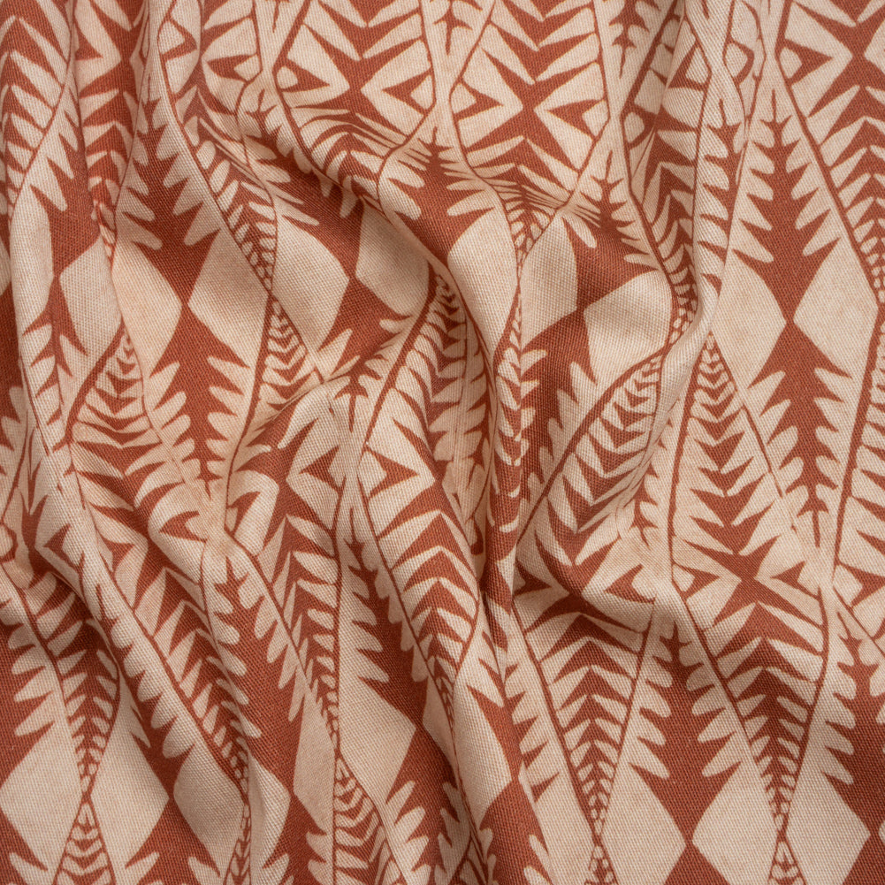 Stretch Cotton Twill Print - Sienna Abstract Diamonds - Mood Exclusive Maui Treeline - Joann Fabrics