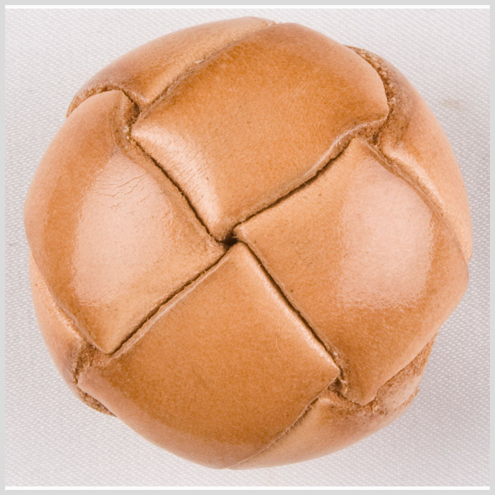 Lacquered Natural Leather Coat Button - 54L/34mm - Joann Fabrics