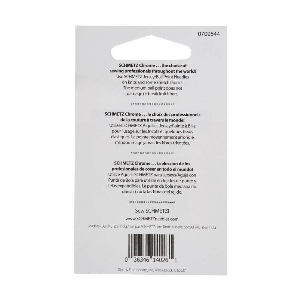 Schmetz Chrome Jersey/Ball Point Machine Needles - 90/14 - 5 ct - Joann Fabrics