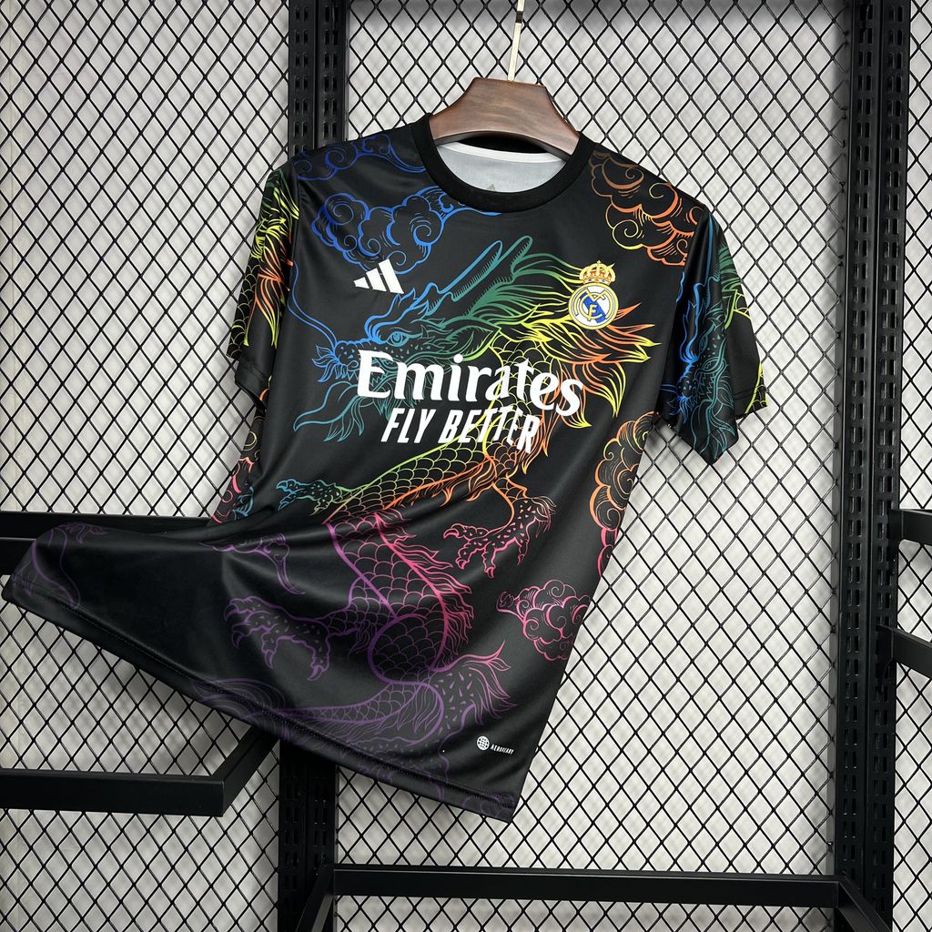 2024/2025 Real Madrid Black Cailong Special Edition Jersey 1:1 Thai Quality