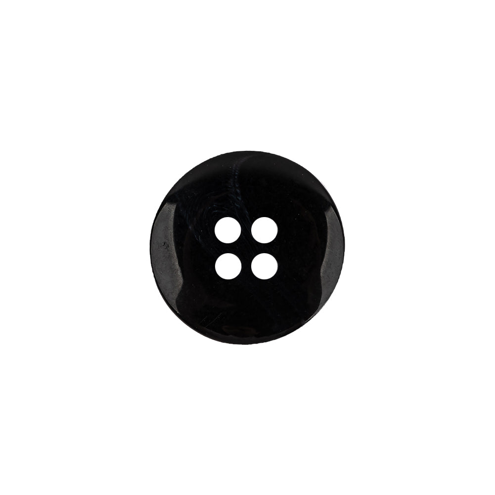Go to Black Low Convex 4-Hole Plastic Suiting Button - 24L/15mm - Joann Fabrics
