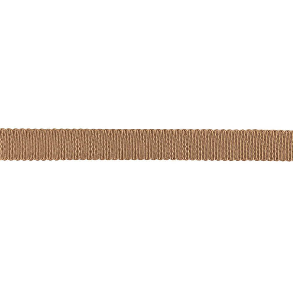 Khaki Petersham Grosgrain Ribbon - 0.375