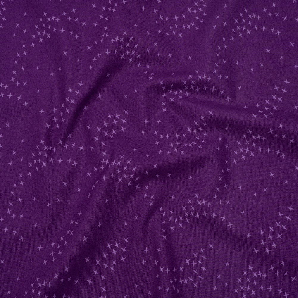 Printed Quilting Cotton by Ghazal Razavi for FIGO Studio - Purple Birds - Seasons Basics Collection - Joann Fabrics