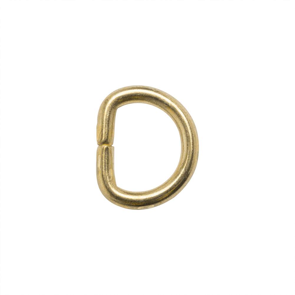 Gold Metal D-Ring - 0.625 x 0.5