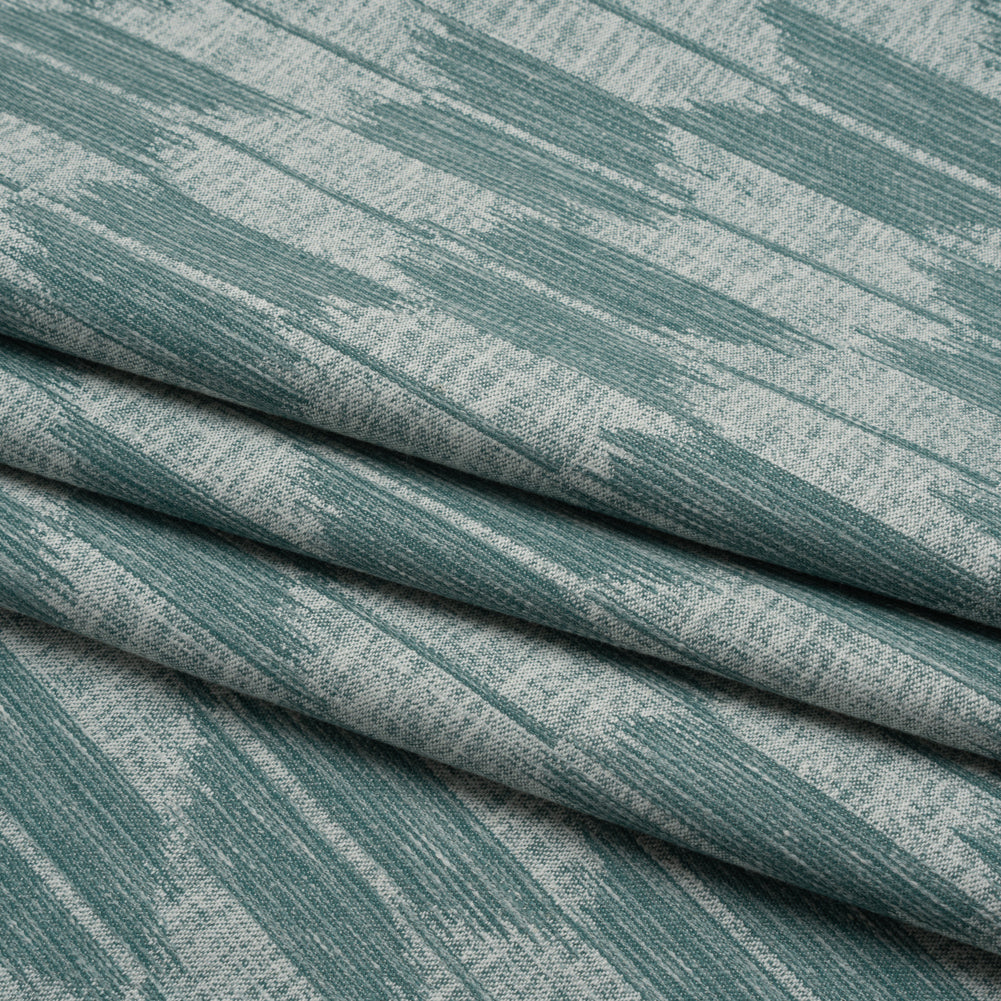 Cotton Blend Home Decor Jacquard - Kingfisher Ikat Checks - British Imported - Joann Fabrics