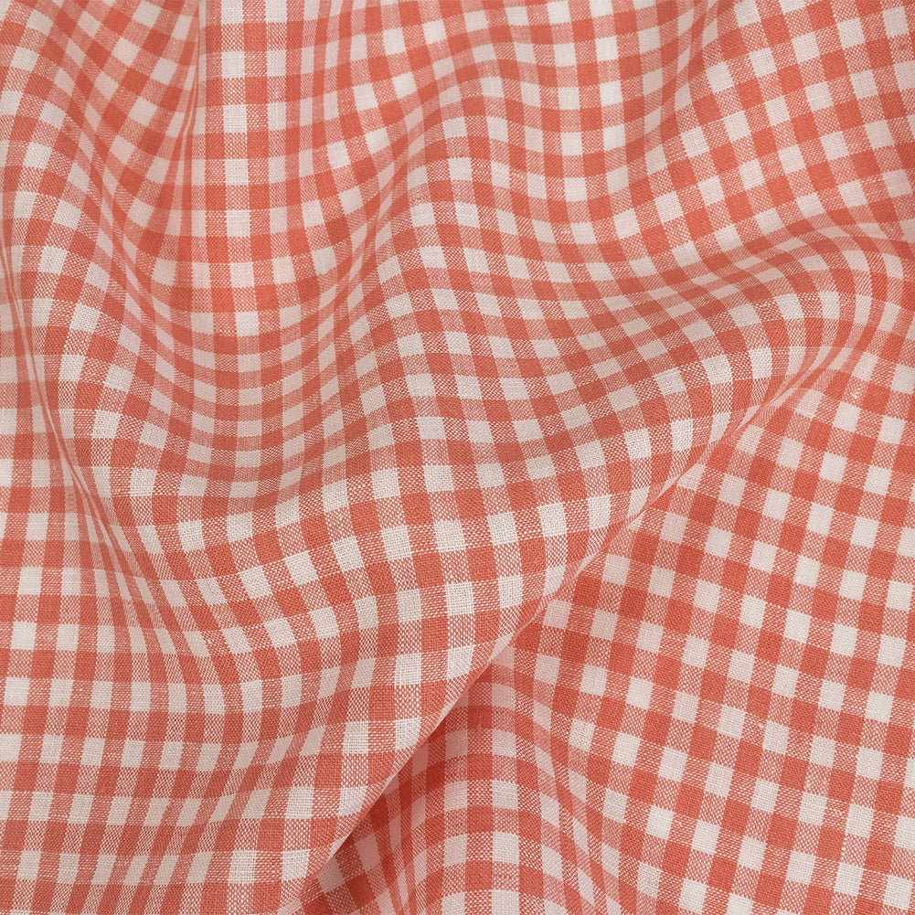 Linen Gingham - Shell Pink and White - Torres Collection - Joann Fabrics