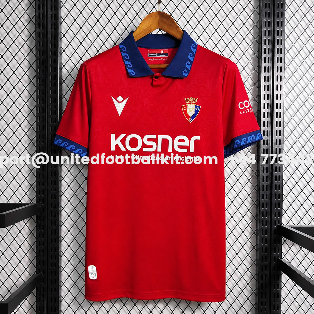 Osasuna 26-27 Home Jersey - Fans Version - UnitedFutballJersey