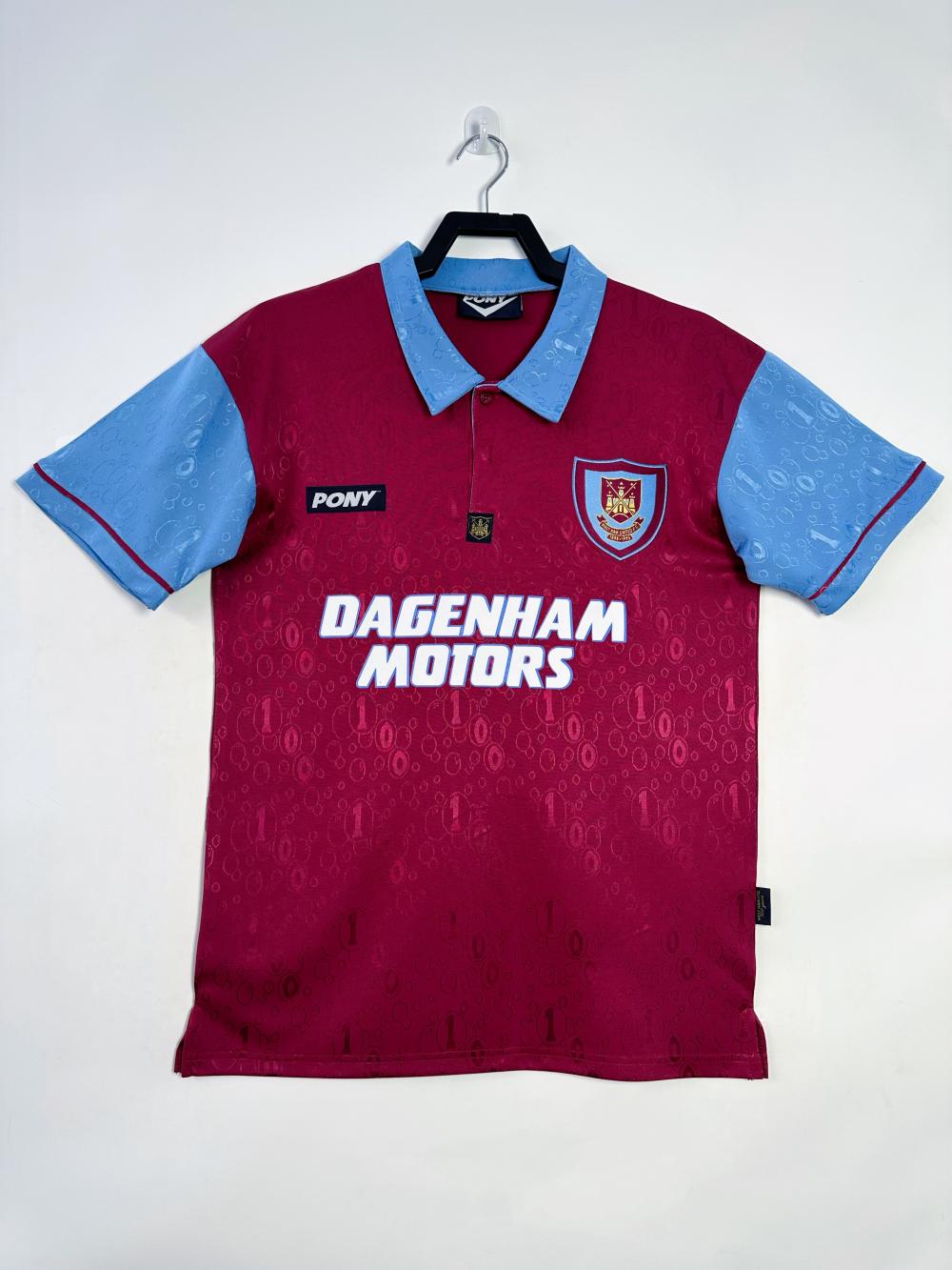 1995-1997 Retro West Ham United Football Shirt Home 1:1 Thai Quality