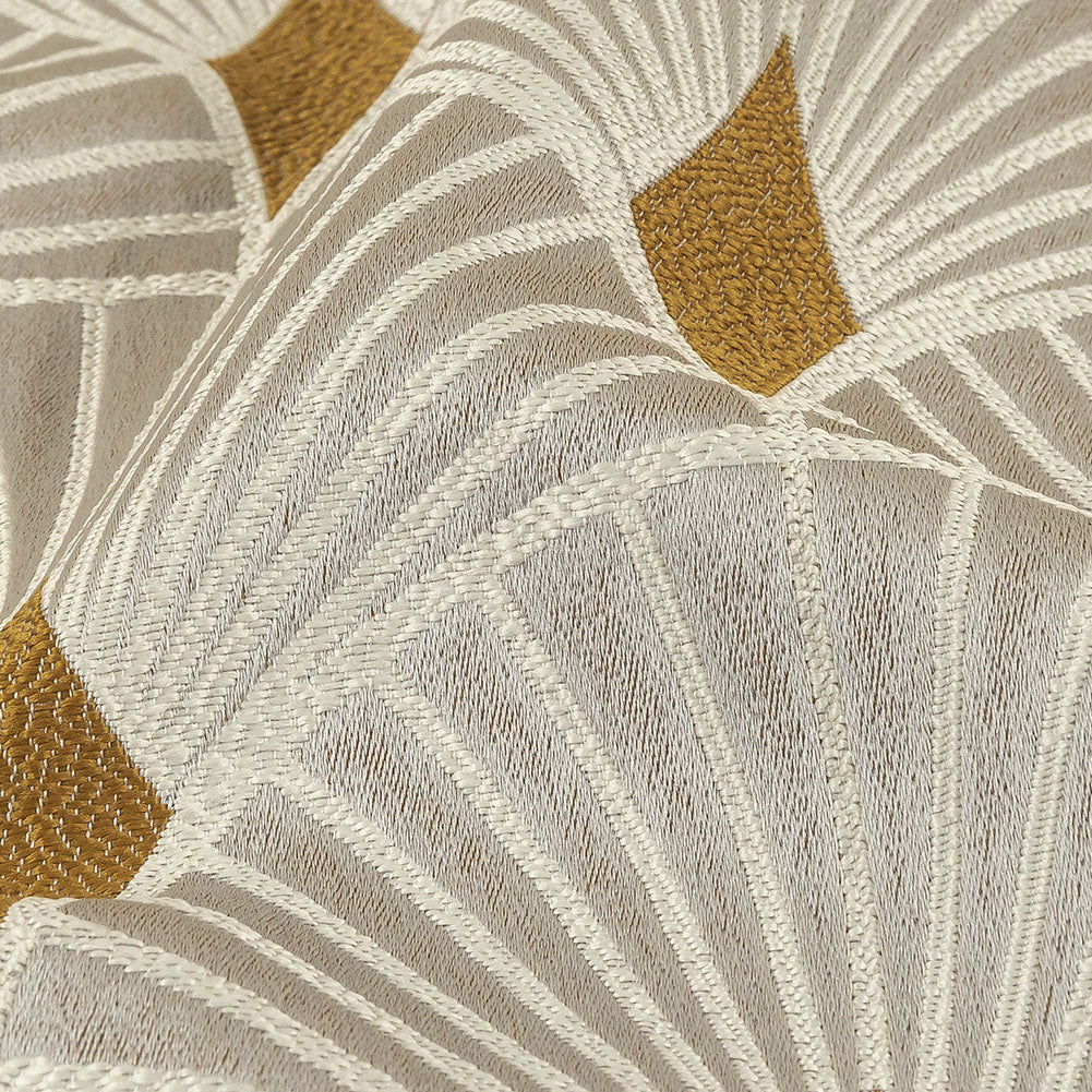 Drapery Jacquard - Ochre Maze of Fans - British Imported - Joann Fabrics