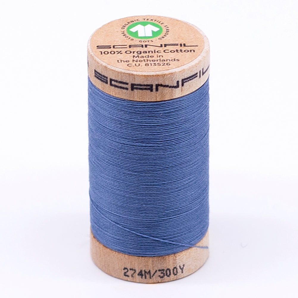 SCANFIL® 30wt Organic Pima Cotton Thread 300 yds - 4816 Blue Shadow - Joann Fabrics