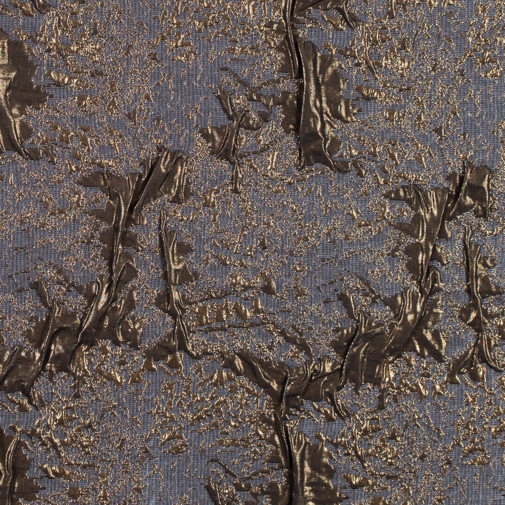 Metallic Gold and Gray Abstract Brocade - Joann Fabrics