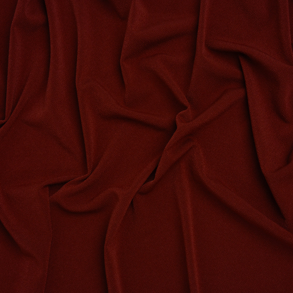 Stretch Polyester Crepe Knit - Wine Red - Designer Deadstock - Joann Fabrics