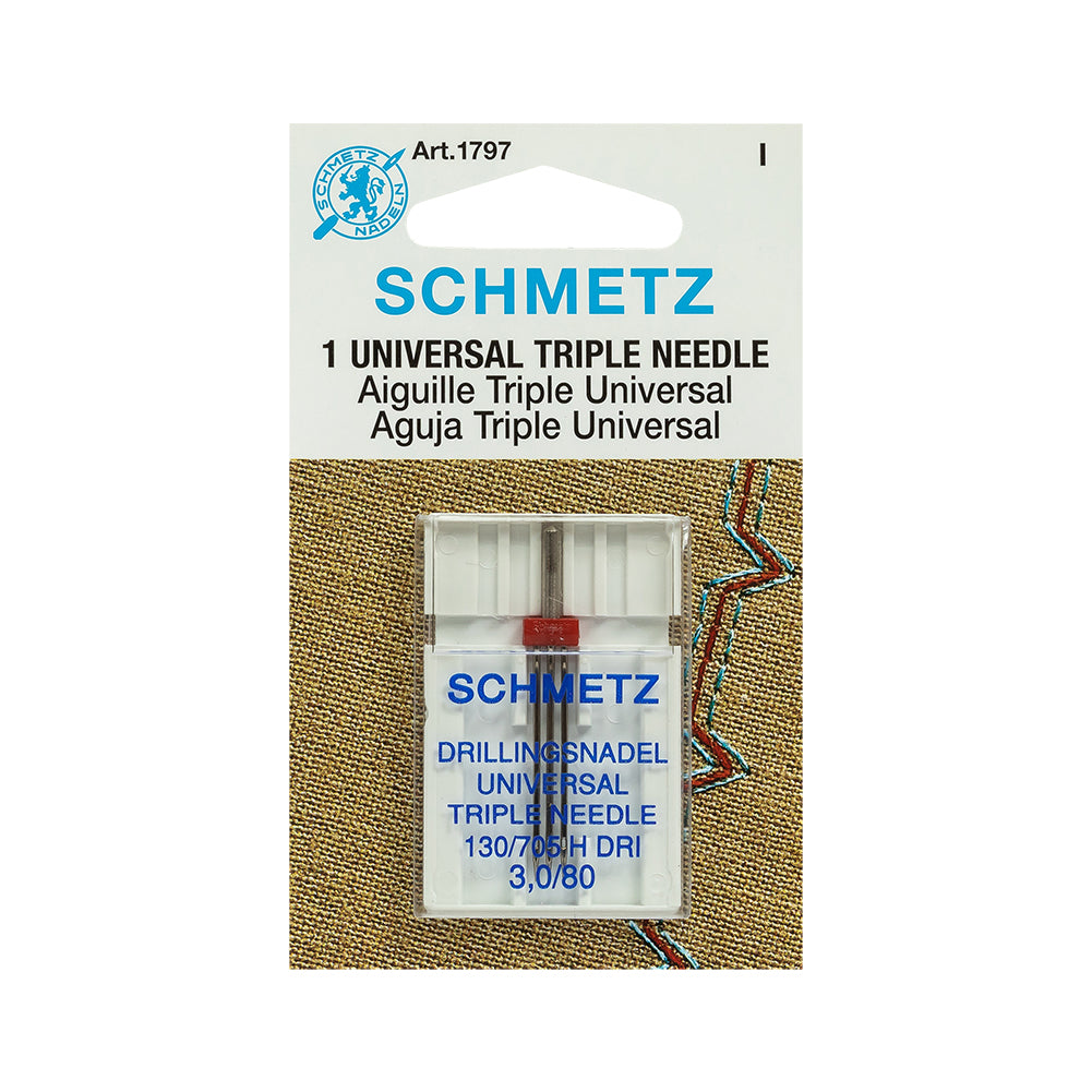 Schmetz Triple Machine Needle - 3.0/80 - 1 ct - Joann Fabrics