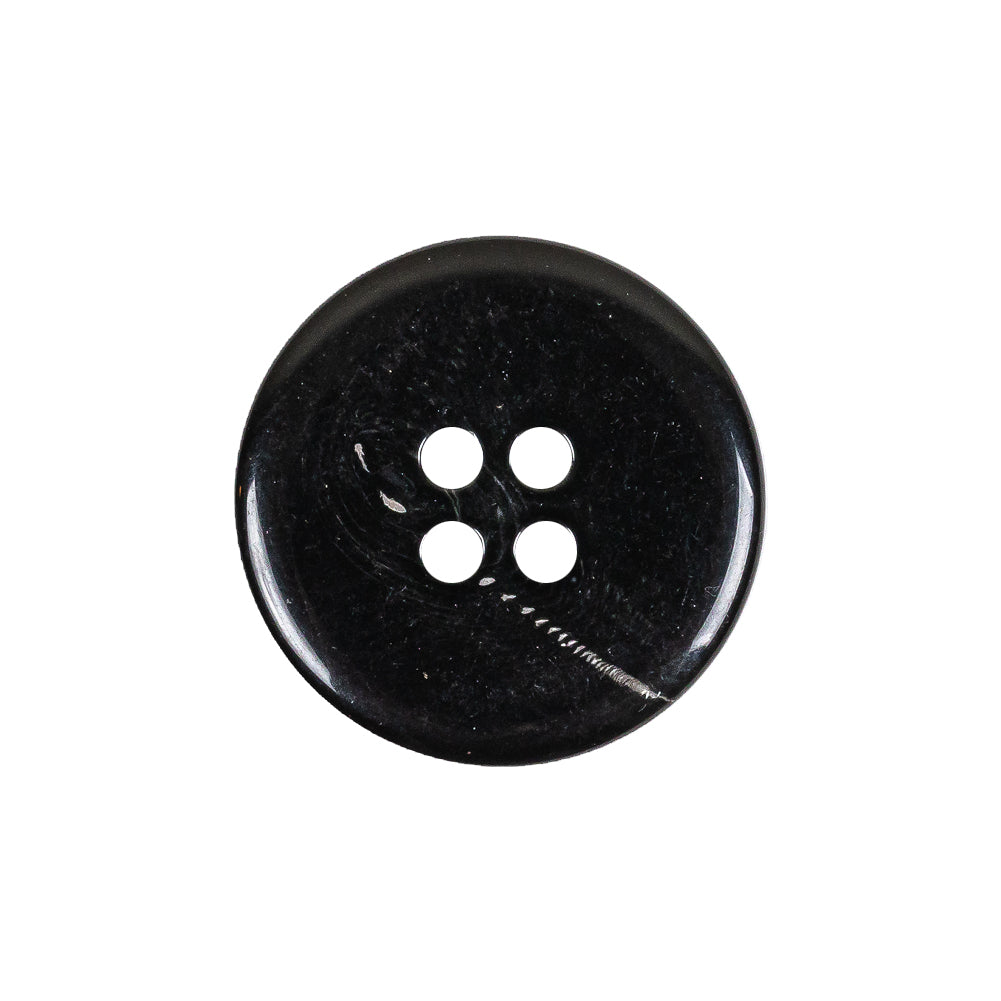 Italian Shiny Black 4-Hole Plastic Button - 36L/23mm - Joann Fabrics