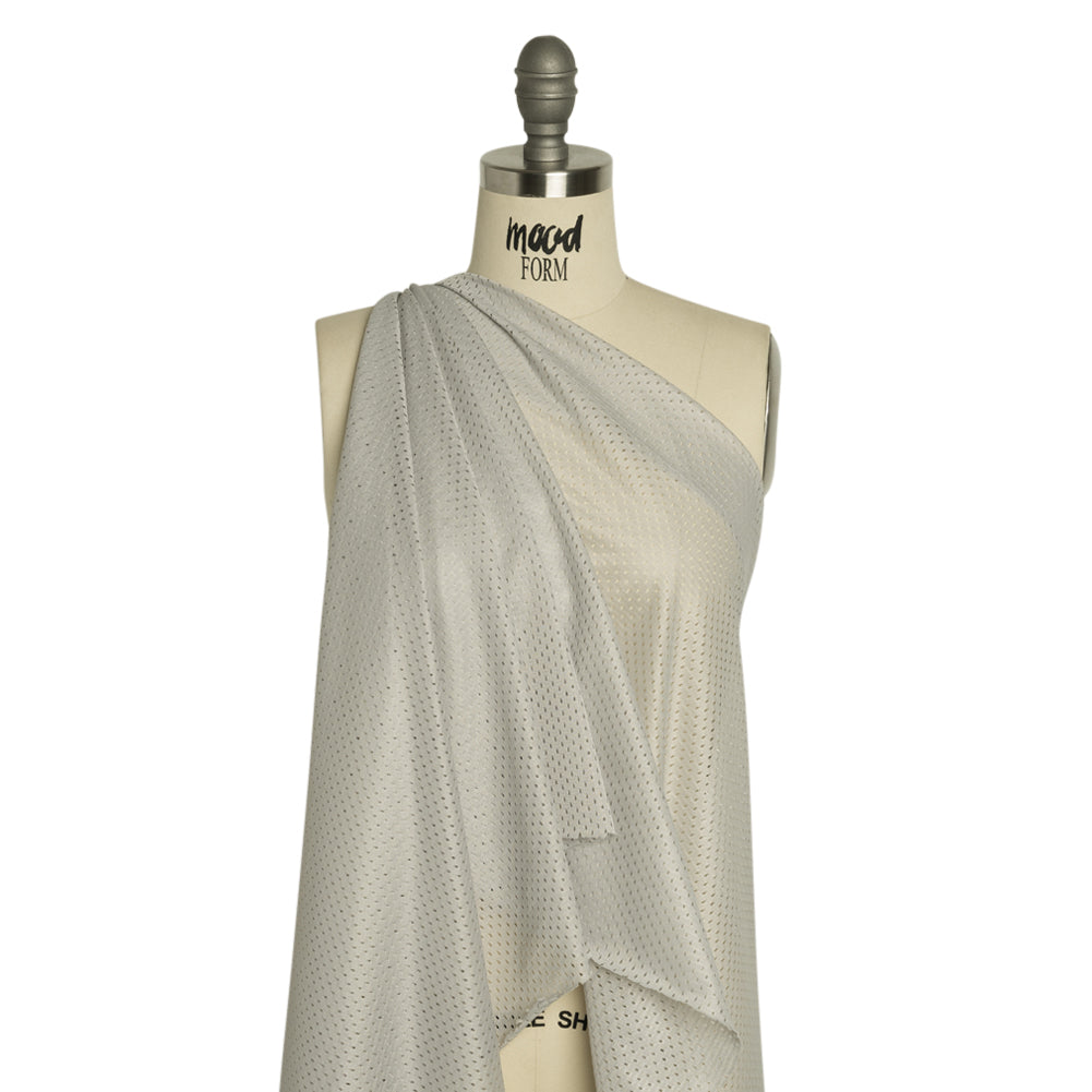 Polyester Athletic Mesh - Silver - Heracles Collection - Joann Fabrics
