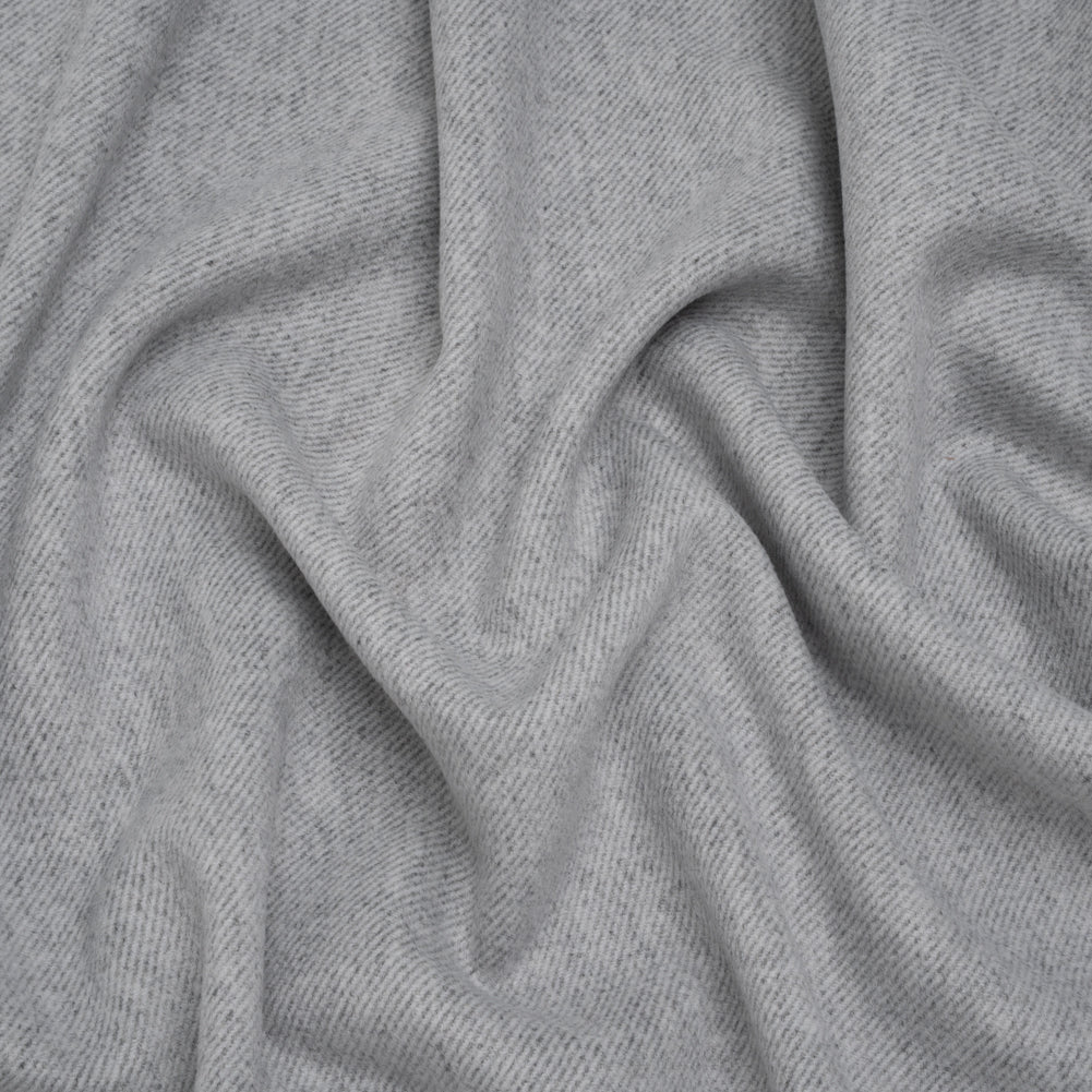 Brushed Polyester Twill Coating - Gray and White - Deadstock - Joann Fabrics